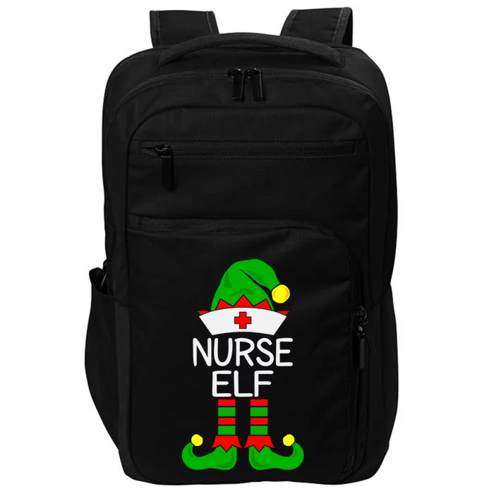 The Nurse Elf Funny Christmas Gift Impact Tech Backpack