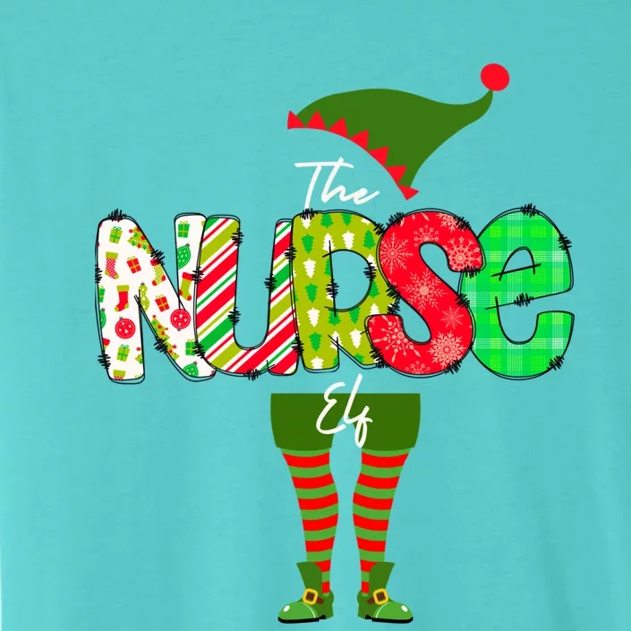 The Nurse Elf Gift Funny Nursing Funny Gift For Rn Lpn Np Funny Gift ChromaSoft Performance T-Shirt