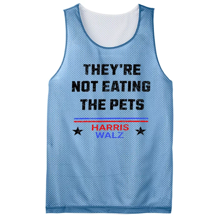 TheyRe Not Eating The Pets Dogs Cats WeRe Not Going Back Mesh Reversible Basketball Jersey Tank