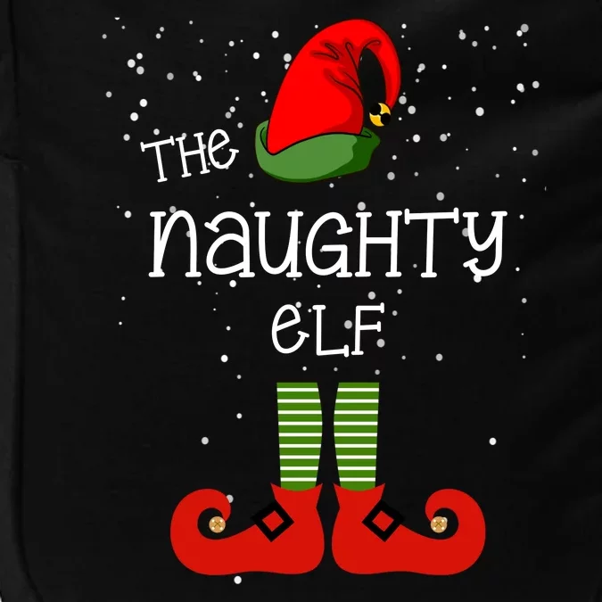 The Naughty Elf Funny XMas Matching Christmas Impact Tech Backpack