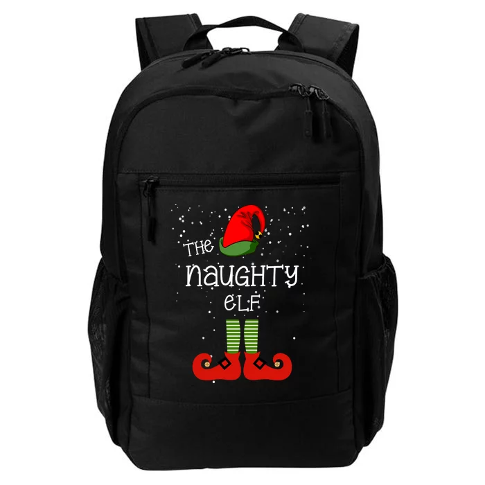 The Naughty Elf Funny XMas Matching Christmas Daily Commute Backpack