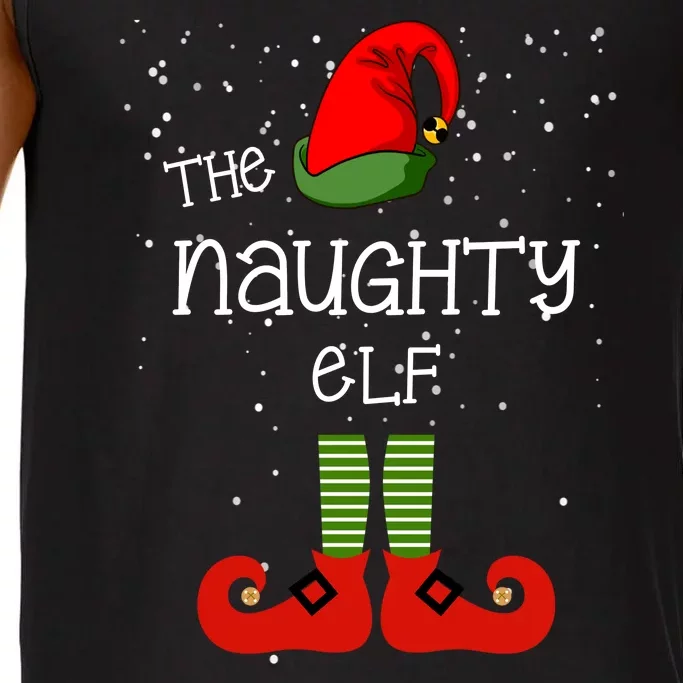 The Naughty Elf Funny XMas Matching Christmas Comfort Colors® Tank Top