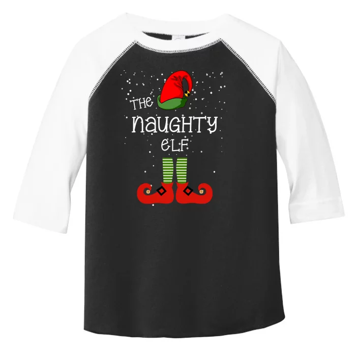 The Naughty Elf Funny XMas Matching Christmas Toddler Fine Jersey T-Shirt