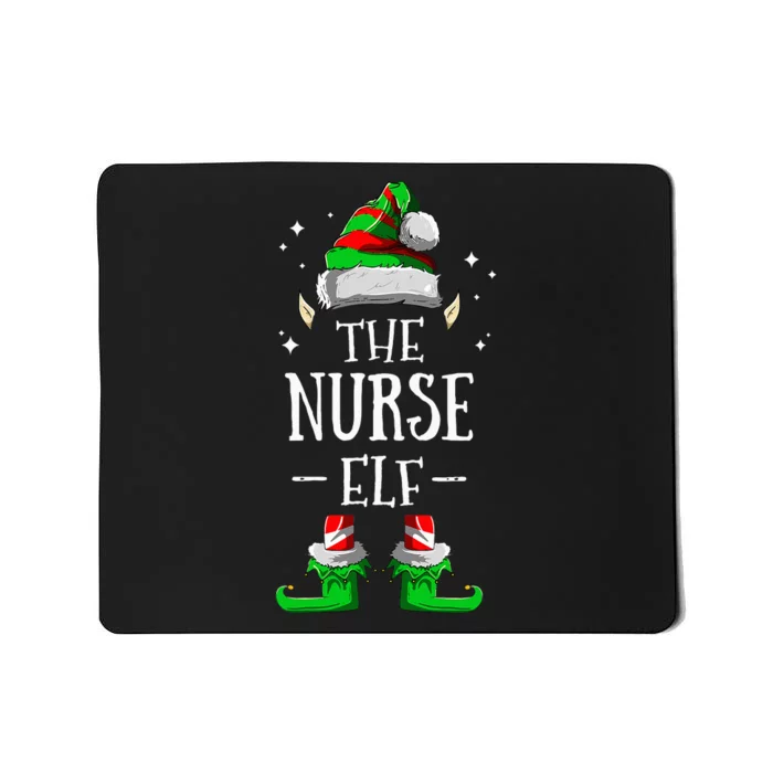 The Nurse Elf Matching Family Group Christmas Party Pajama Mousepad