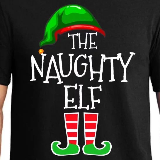 The Naughty Elf Funny Xmas Matching Christmas Pajama Set