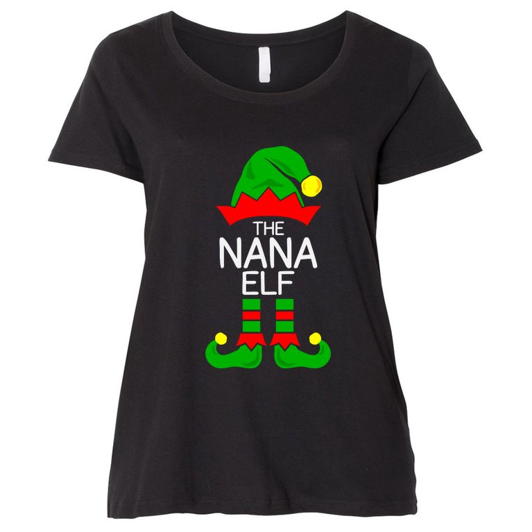 The Nana Elf Funny Christmas, Christmas Vacation, Christmas, Winter Women's Plus Size T-Shirt