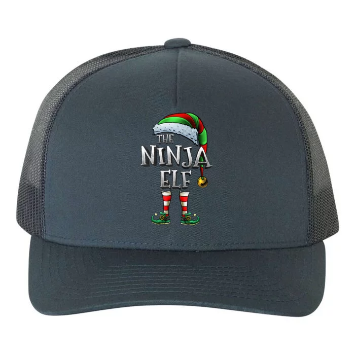 The Ninja Elf Matching Family Ninja Christmas Elf Yupoong Adult 5-Panel Trucker Hat