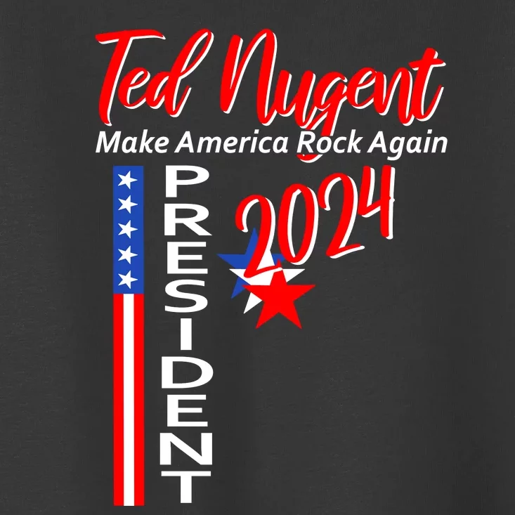 Ted Nugent For President 2024 Front & Back Motor City Madman Front ...