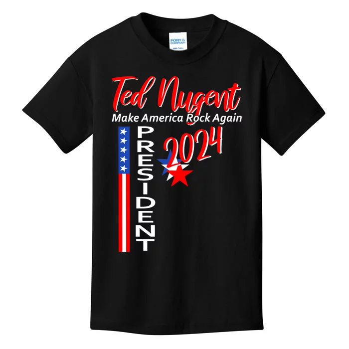 Ted Nugent For President 2024 Front & Back Motor City Madman Front ...