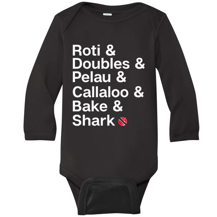 Trinidad National Food! Trini Pride Baby Long Sleeve Bodysuit