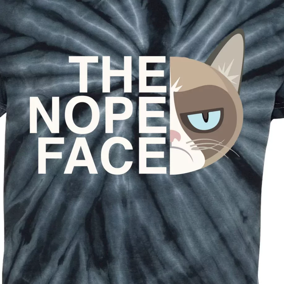 The Nope Face | Funny Lazy Cat Joke Hoodie for & Wo Kids Tie-Dye T-Shirt