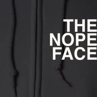 The Nope Face | Funny Lazy Cat Joke Hoodie for & Wo Full Zip Hoodie