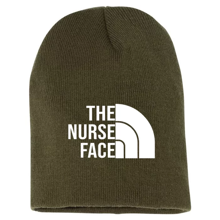 The Nurse Face Gift For Nurse Short Acrylic Beanie