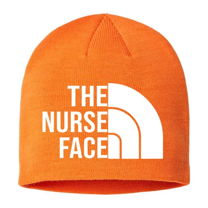 The Nurse Face Gift For Nurse 8 1/2in Sustainable Knit Beanie