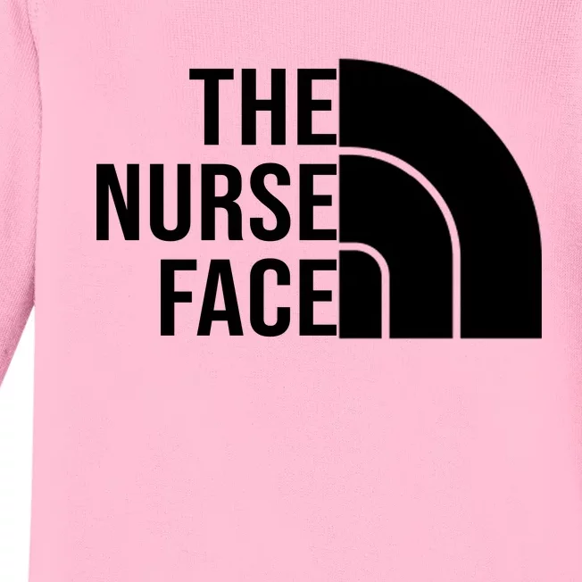 The Nurse Face Gift For Nurse Baby Long Sleeve Bodysuit