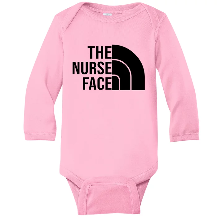 The Nurse Face Gift For Nurse Baby Long Sleeve Bodysuit