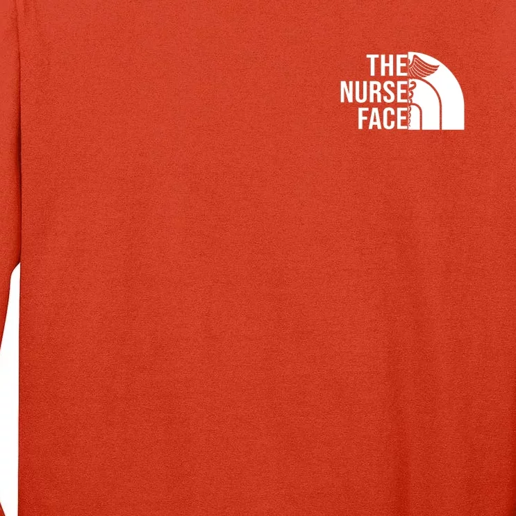 The Nurse Face Graduation Gift For Nurses Tall Long Sleeve T-Shirt