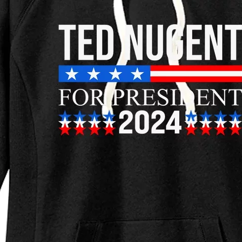 Ted Nugent For President 2024 Women's Fleece Hoodie