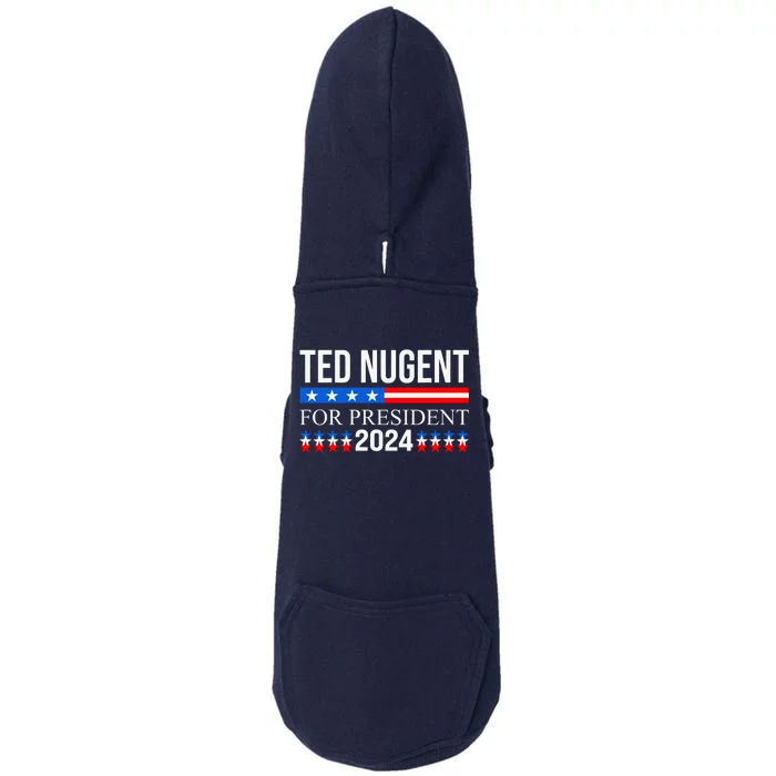 Ted Nugent For President 2024 Doggie 3-End Fleece Hoodie