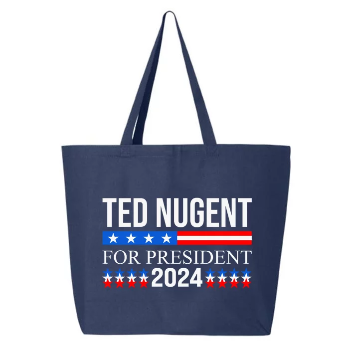 Ted Nugent For President 2024 25L Jumbo Tote