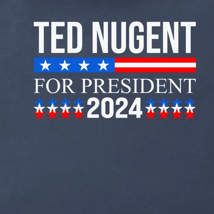 Ted Nugent For President 2024 Zip Tote Bag