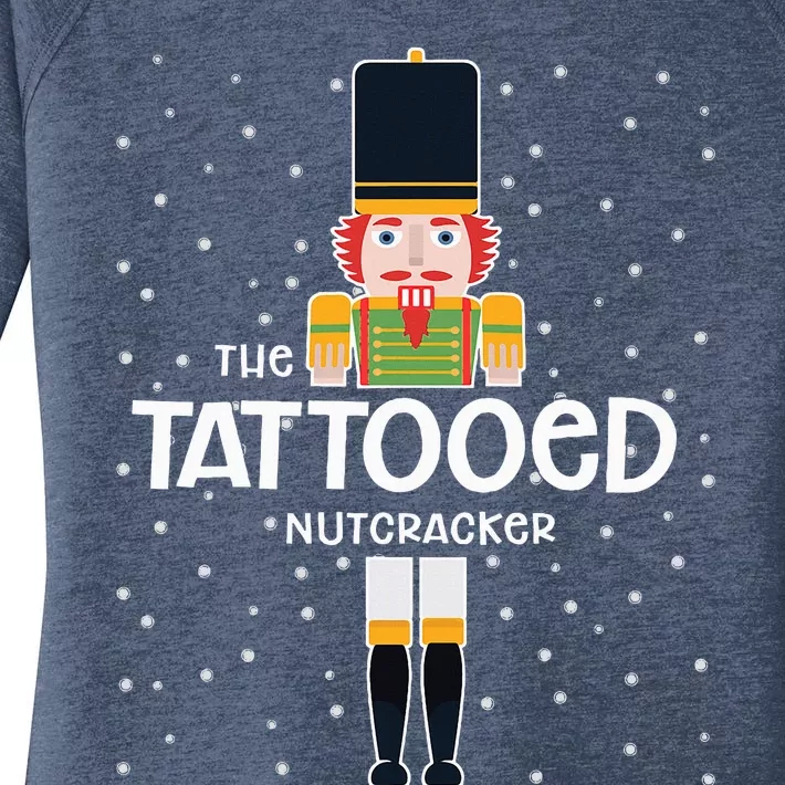 Tattooed Nutcracker Family Matching Funny Pajama Women's Perfect Tri Tunic Long Sleeve Shirt