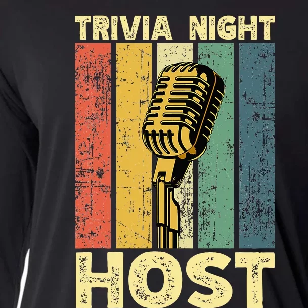 Trivia Night For Trivia Night Emcee Player Host Game Night Cooling Performance Long Sleeve Crew