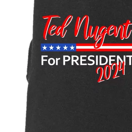 Ted Nugent For President 2024 USA Motor City Madman Front & Back Doggie 3-End Fleece Hoodie