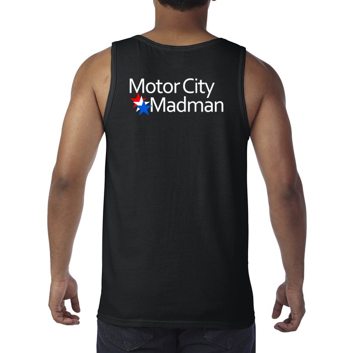 Ted Nugent For President Motor City Madman On Back Front & Back Tank Top