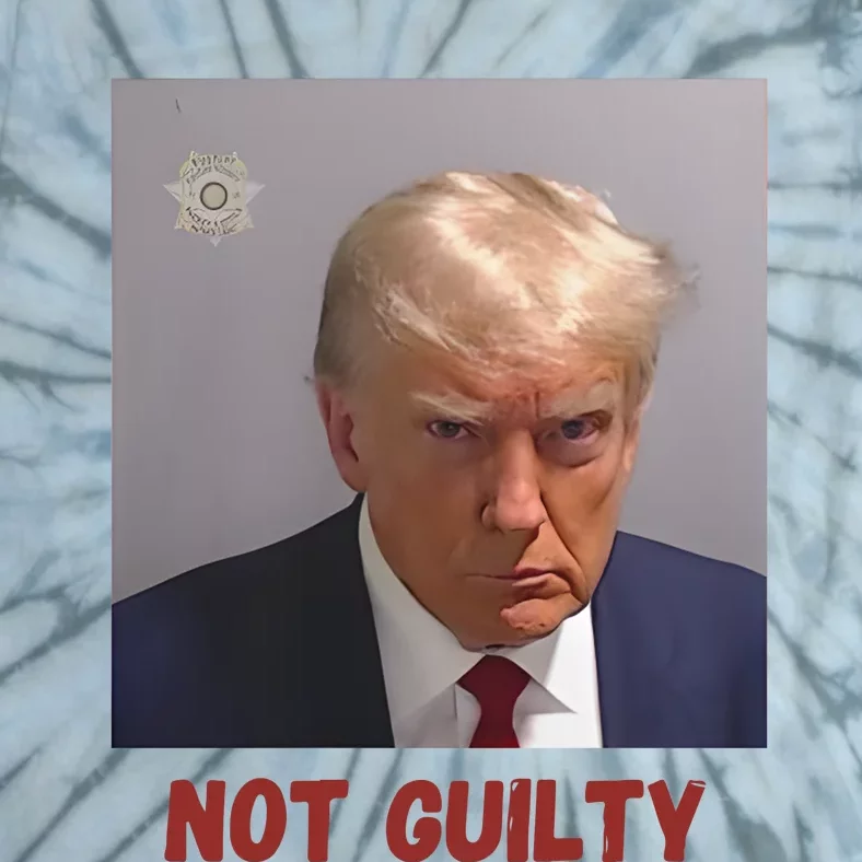 Trump Not Guilty Mugshot Tie-Dye T-Shirt