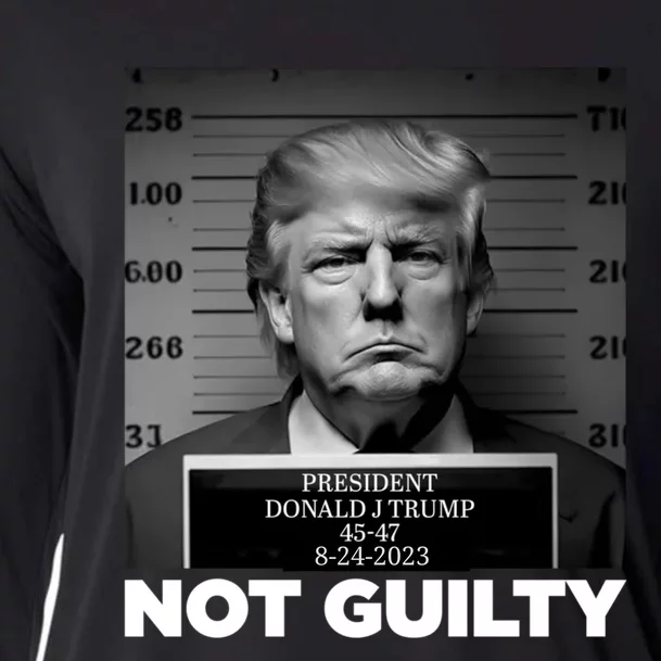 Trump not guilty Trump 2024 Mugshot Cooling Performance Long Sleeve Crew