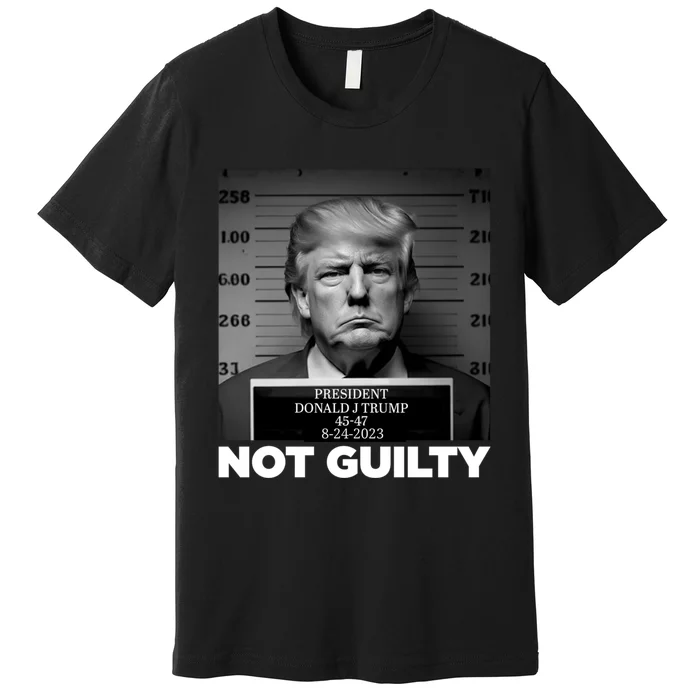 Trump not guilty Trump 2024 Mugshot Premium T-Shirt