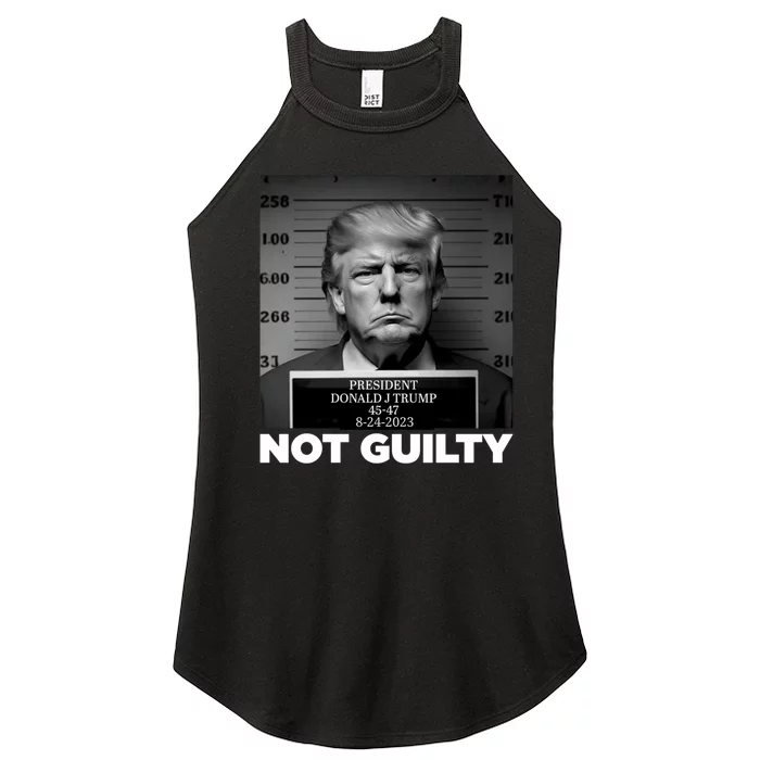 Trump not guilty Trump 2024 Mugshot Women’s Perfect Tri Rocker Tank