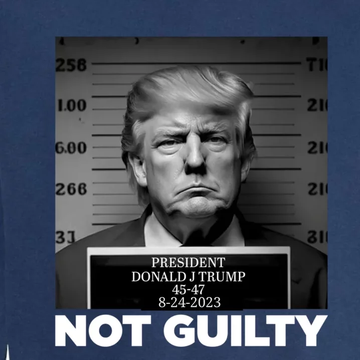 Trump not guilty Trump 2024 Mugshot Garment-Dyed Sweatshirt