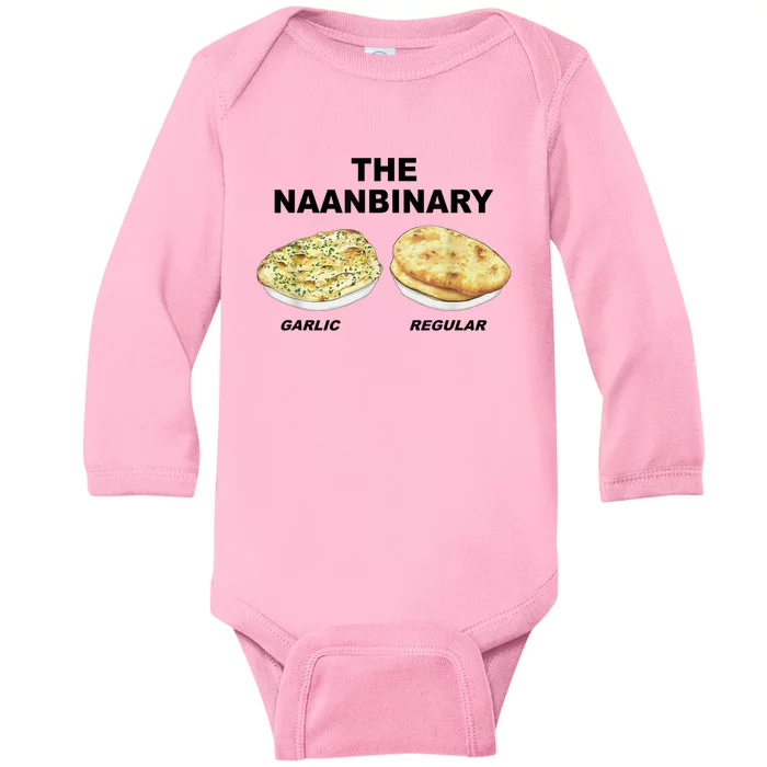 The Naanbinary Garlic Regular Funny Gift Baby Long Sleeve Bodysuit