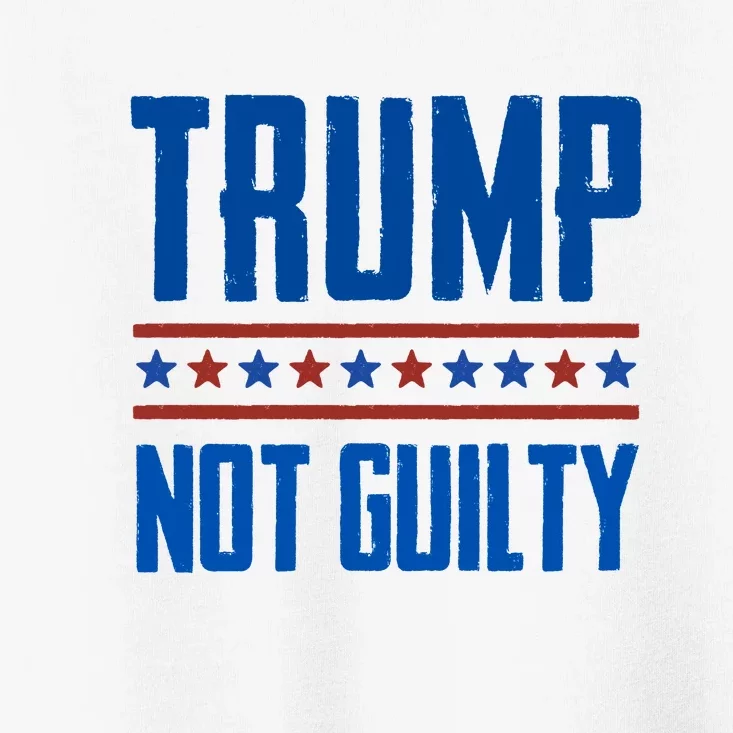 Trump Not Guilty Pro Trump Toddler T-Shirt