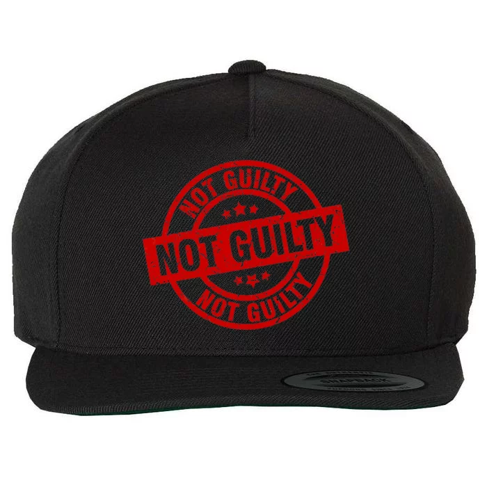 Trump Not Guilty Not Guilty Pro Trump Not Guilty Wool Snapback Cap