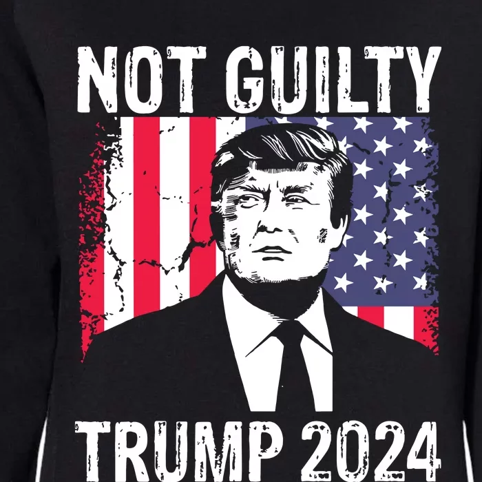 Trump Not Guilty 2024 Free Trump Womens California Wash Sweatshirt