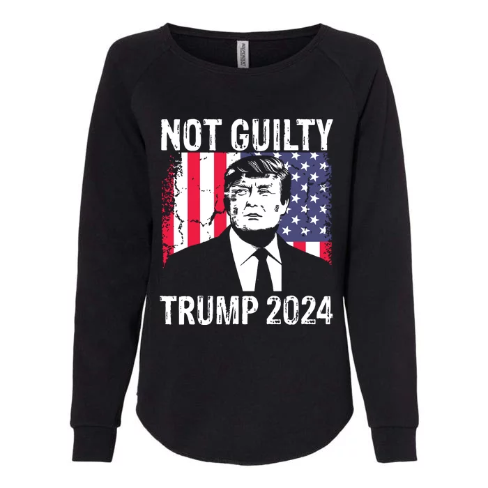 Trump Not Guilty 2024 Free Trump Womens California Wash Sweatshirt