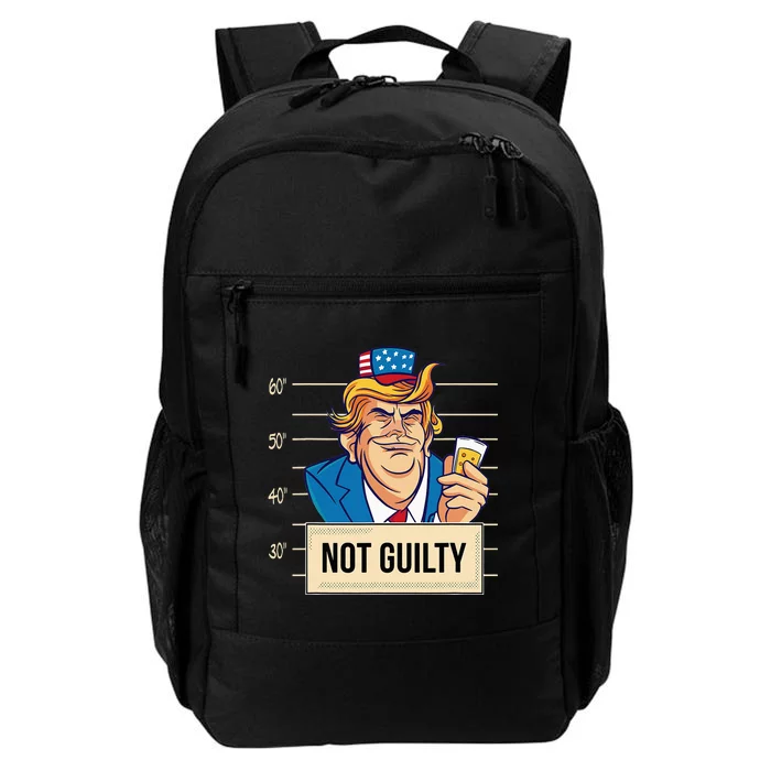 Trump Not Guilty 2024 Elect President Trump Election Mugshot Daily Commute Backpack