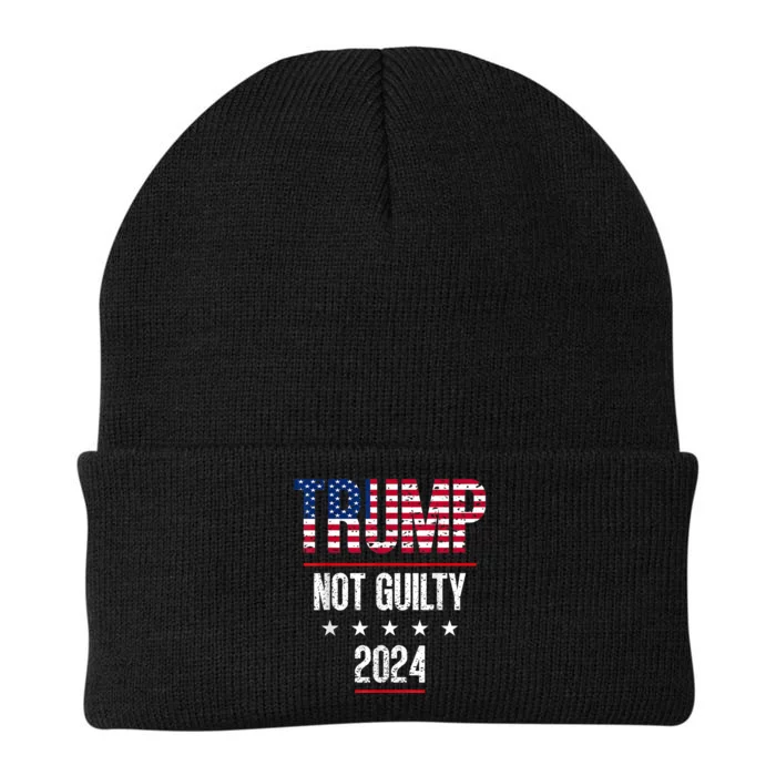 Trump Not Guilty Support Free Trump, Saying For Republicans Knit Cap Winter Beanie