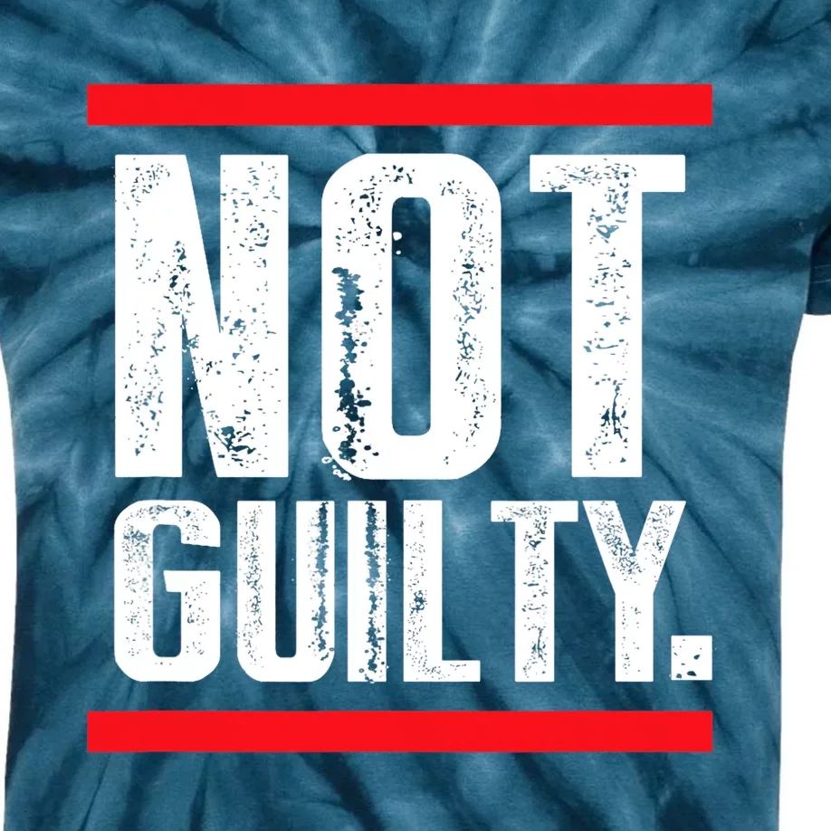 Trump Not Guilty Support Trump, Free Donald Trump Kids Tie-Dye T-Shirt