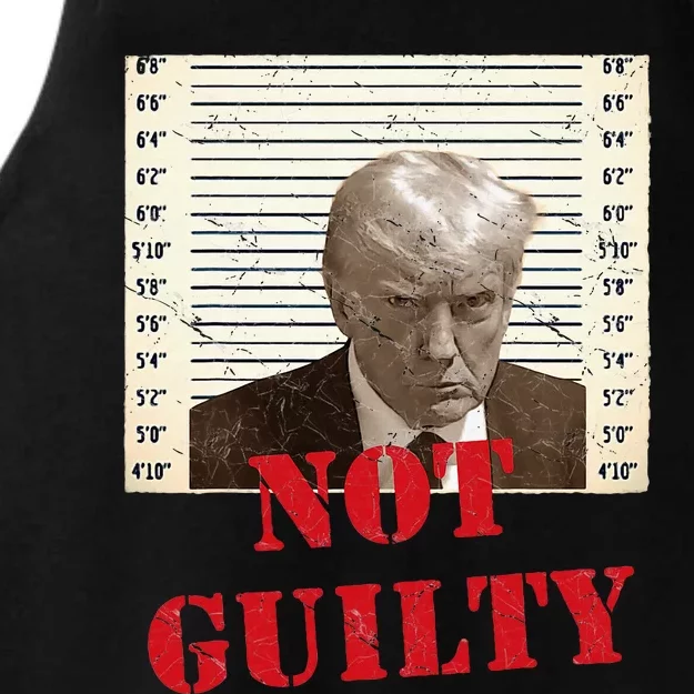 Trump Not Guilty 2024 Ladies Tri-Blend Wicking Tank