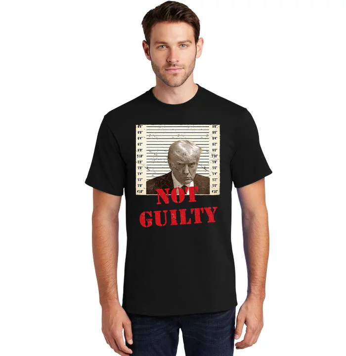 Trump Not Guilty 2024 Tall T-Shirt