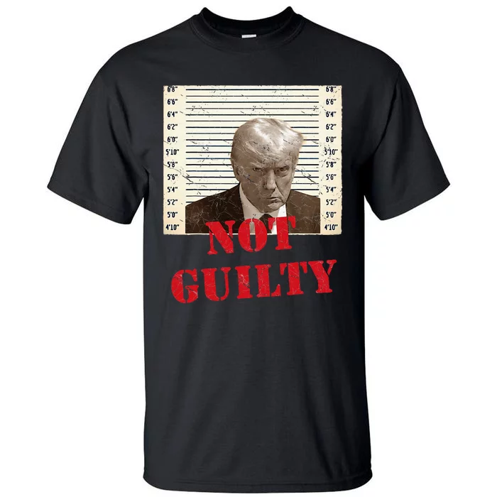 Trump Not Guilty 2024 Tall T-Shirt