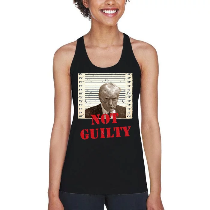 Trump Not Guilty 2024 Women's Racerback Tank