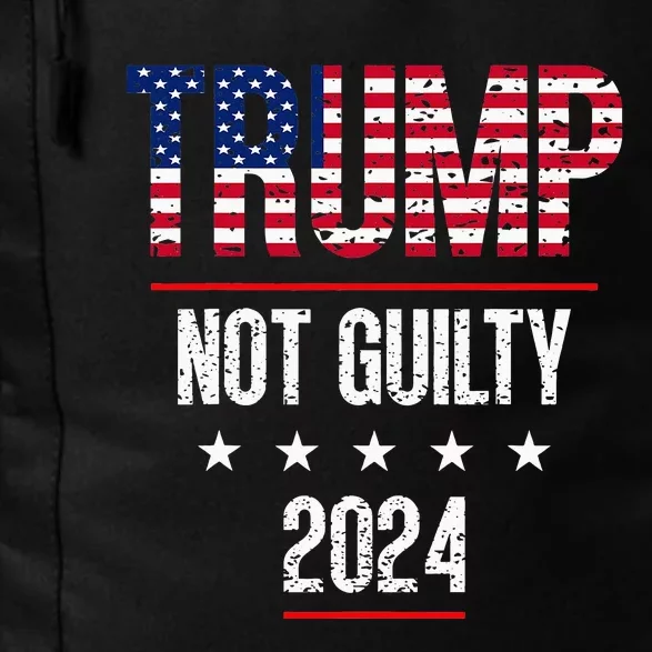 Trump Not Guilty Support Free Trump Saying For Republicans Daily Commute Backpack