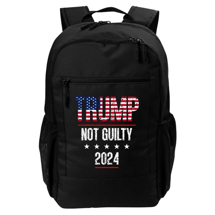 Trump Not Guilty Support Free Trump Saying For Republicans Daily Commute Backpack