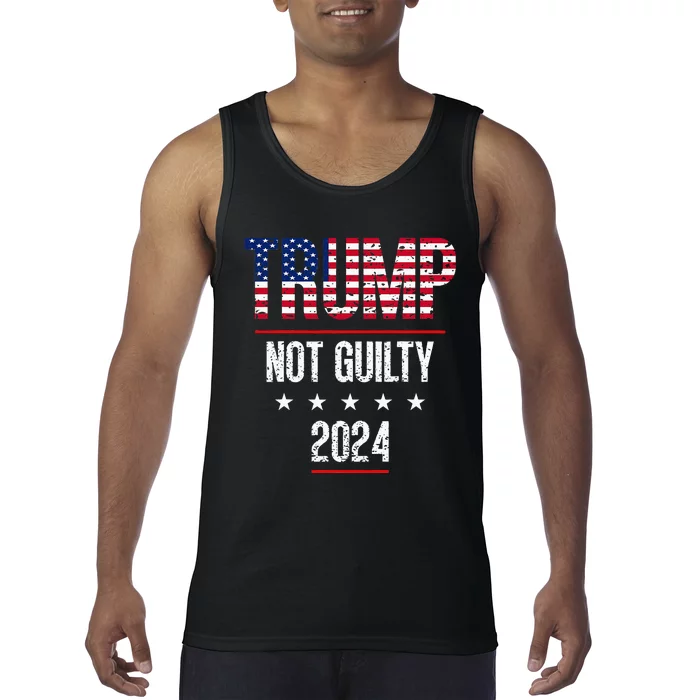 Trump Not Guilty Support Free Trump Saying For Republicans Tank Top