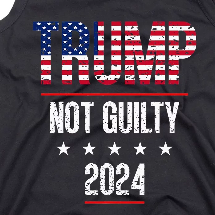 Trump Not Guilty Support Free Trump Saying For Republicans Tank Top